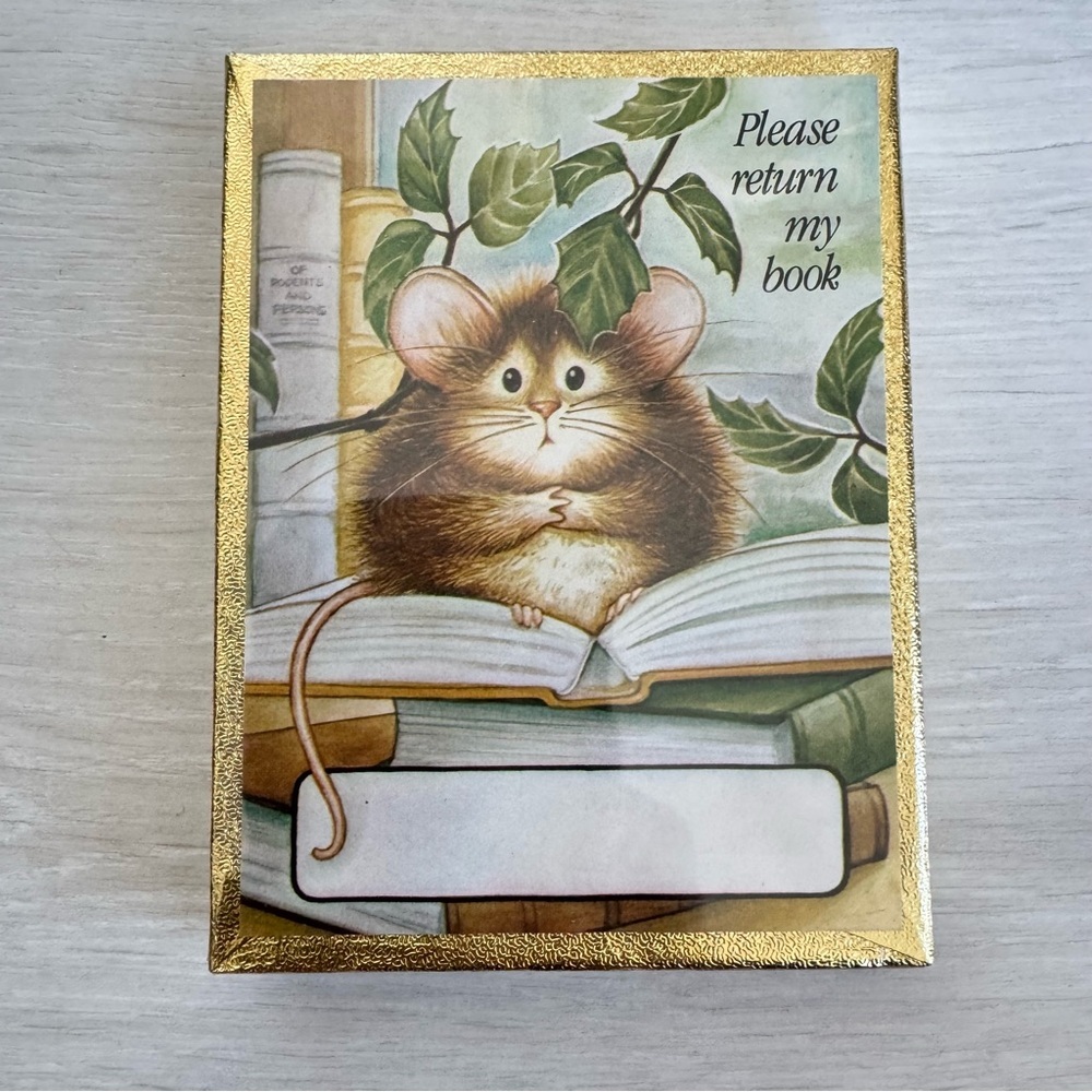 Book Plate Stickers - Book Return Gummed Labels - In Box
